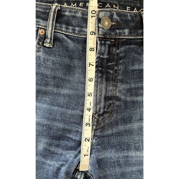 American Eagle Mens Jeans Bootcut 5 Pocket Distressed 10 In Rise 32 X 34 - Picture 9 of 12